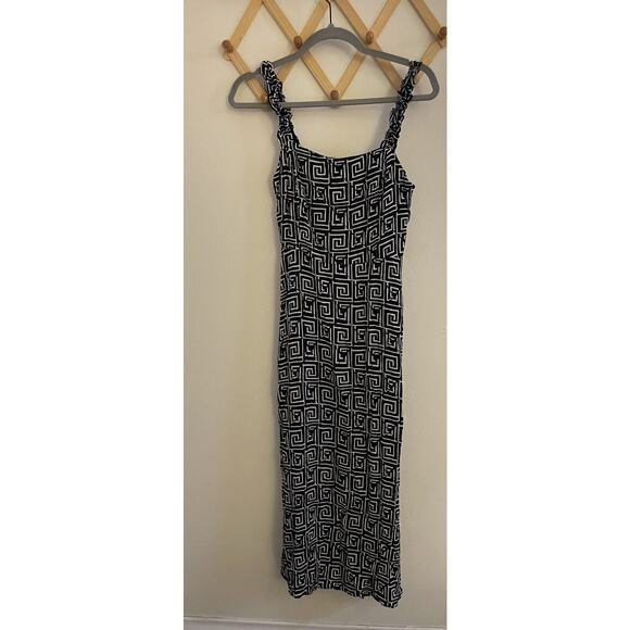 Urban Outfitters Dress Women’s Small Midi Black Lush Sleeveless Sundress Slit - Picture 1 of 7